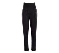 WINSHAPE Damen Functional Light "High Waist" Baggy Pants Hp103 Mit Core-bund, Street Style Lässige Hose, Schwarz, XXL EU