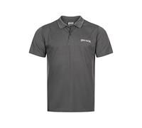 SPORTINATOR® Essentials Herren Trainings- und Fitnessbekleidung aus atmungsaktivem Mesh-Material für Sportaktivitäten. Shirt, Poloshirt oder Shorts (as3, Alpha, l, Regular, Regular, Polo grau)