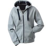 Sportive Bonding Herrenjacke mit Kapuze in 6 Topmodischen Farben XXL,Sports-Grey/Navy Sports-Grey/Navy,XXL