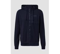 Sportive Hoodie-Sweatjacke im Fabricmix XL blau 2170144.5978.XL