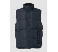 Sportive Steppweste mit Logo-Details 3XL blau 2172099.5922.3XL