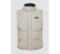 Sportive Steppweste mit Logo-Details L Beige 2167447.8435.L