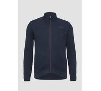 Sportive Strickjacke im Fabricmix mit Kontrastdetail 5XL blau 2174090.5978.5XL