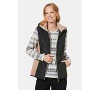 Sportive Weste mit vielen Details schwarz 44