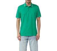 Sportives Piqué-Poloshirt mit Kontrast-Details grün 3XL