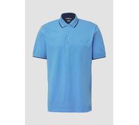 s.Oliver RED LABEL Regular Fit Poloshirt aus Baumwoll-Mix in Aqua, Größe L
