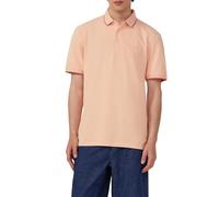 Sportives Piqué-Poloshirt mit Kontrast-Details Papaya XL