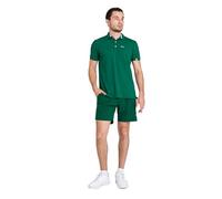 Sportkind Jungen & Herren Tennis, Golf, Segeln, Funktions Poloshirt Kurzarm, UV-Schutz, atmungsaktiv, tannengrün, Gr. 164