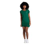 Sportkind Mädchen & Damen Tennis, Fitness, Sport T-Shirt Loose Fit, atmungsaktiv, UV-Schutz UPF 50+, Kurzarm, Tannengrün, Gr. 158