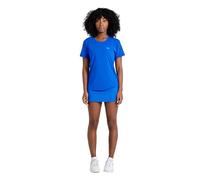 Sportkind Mädchen & Damen Tennis, Padel, Fitness, Sport T-Shirt Loose Fit Kurzarm, atmungsaktiv, UV-Schutz UPF 50+, Kobaltblau, Gr. XXXL