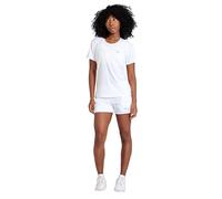 Sportkind Mädchen & Damen Tennis, Padel, Fitness, Sport T-Shirt Loose Fit Kurzarm, atmungsaktiv, UV-Schutz UPF 50+, Weiß, Gr. M