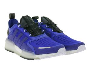 sportliche adidas NMD_V3 Sneaker nachhaltige Lauf-Schuhe für Damen und Herren mit BOOST Dämpfung GY4134 Blau/Schwarz/Weiß 39 1/3