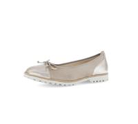 Gabor Damen Klassische Ballerinas, Frauen Flats,Pumps,Halbschuhe,Sommerschuhe,Slipper,Ballerina-Schuhe,flach,Rabbit/Puder(Panna,39 EU / 6 UK