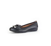 sportliche Ballerinas schwarz(altsilber)