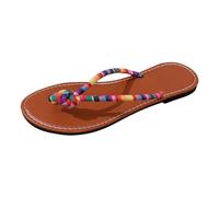 Sportliche Damen-Sandalen, Strandschuhe, Slipper, hohl, lässig, mit Clip-Toe, flache Schuhe, Vintage-Sandalen, zum Überziehen von Kleidern