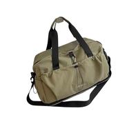 Sportliche, faltbare Reisetasche mit nassen und trockenen Aufbewahrungszonen, wasserdichter Stoff für Fitnessstudio, Kleidung, Badeanzüge und kurze Reisen, verstellbare Kapazität, grün, Mass Beauty