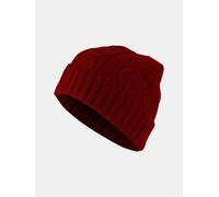 Beanie MSTRDS "MSTRDS Unisex Beanie Cable Flap", Damen, Gr. onesize, maroon, Kunstfaser, Mützen Beanie (30207828-0) maroon