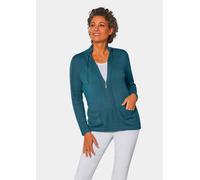 Sportliche Strickjacke türkis 22