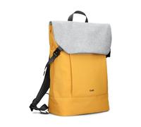 Sportlicher Rucksack Benno BE350 Tagesrucksack 14/19 Liter erweiterbar wasserabweisend gepolsterter Laptop-Rucksack mit Reißverschluss gute Innenausstattung Schlüsselband Flaschen-Halter (yellow)