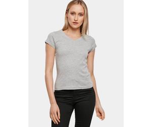 sportliches Build Your Brand Damen T-Shirt 140 g/m² mit Baumwolle Grau S