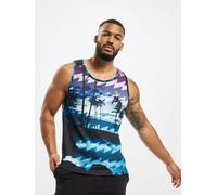sportliches Just Rhyse Herren T-Shirt mit Baumwolle Blau/Rot XXL