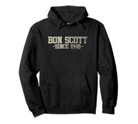 Sportliches Logo von Bon Scott seit 1946 im Used-Look Pullover Hoodie