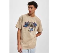 sportliches Lost Youth Herren T-Shirt Oversize 240 g/m² mit Baumwolle Beige 4XL