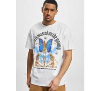 sportliches Lost Youth Herren T-Shirt Oversize 240 g/m² mit Baumwolle Weiß M
