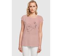 sportliches Mister Tee Damen T-Shirt 140 g/m² mit Baumwolle Alt-Rosa L