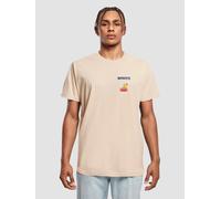 sportliches Mister Tee Herren T-Shirt 200 g/m² mit Baumwolle Beige XS
