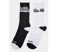 sportliches Mister Tee Unisex T-Shirt Stretch mit Baumwolle Schwarz/Weiß 43-46
