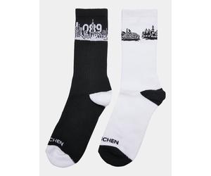 sportliches Mister Tee Unisex T-Shirt Stretch mit Baumwolle Schwarz/Weiß 43-46
