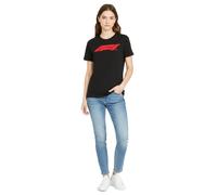 sportliches PUMA x F1 Formel 1 Motorsport Damen T-Shirt Baumwoll-Shirt F1 Klassiker 701229125 001 Schwarz S