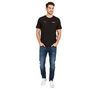 sportliches PUMA x F1 Formel 1 Motorsport Herren T-Shirt Baumwoll-Shirt F1 Klassiker 701228165 001 Schwarz XS