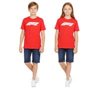 sportliches PUMA x F1 Formel 1 Motorsport Kinder T-Shirt Baumwoll-Shirt F1 Klassiker 160 g/m² 701228309 002 Rot 140