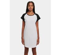 Urban Classics Ladies Contrast Raglan Tee Dress in Gr. S in Weiß