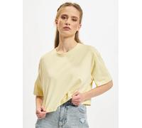 sportliches Urban Classics Damen T-Shirt Oversize 140 g/m² mit Baumwolle Pastell-Gelb 5XL