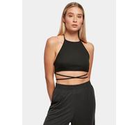 Urban Classics Ladies Rib Trapeze Cropped Top in Gr. S in Schwarz