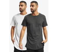 sportliches Urban Classics Herren T-Shirt 140 g/m² mit Baumwolle Anthrazit/Weiß XS