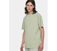 sportliches URBAN CLASSICS Herren T-Shirt Oversize 240 g/m² mit Baumwolle Pastell-Grün M