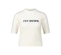 Sportmax - Kaschmir-Pullover Unisono mit Jacquard-Schriftzug - Größe XL - creme