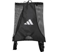 adidas Netz-Rucksack für Boxen, Karate, Judo, Taekwondo, Kickboxen, BJJ, Fitnessstudio, Training, schwarze Tasche mit Kordelzug, Schwarz , 45*50cm
