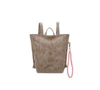Sportrucksack FRITZI AUS PREUSSEN "Fritzi33N", Damen, Gr. B/H/T: 10cm, braun, Lederimitat, Rucksäcke, mit abnehmbarer Schlüsselschlange (82805418-0) braun