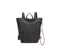 Sportrucksack FRITZI AUS PREUSSEN "Fritzi33N", Damen, Gr. B/H/T: 10cm, schwarz, Lederimitat, Rucksäcke, mit abnehmbarer Schlüsselschlange (63275337-0) schwarz