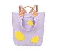 Sportrucksack FRITZI AUS PREUSSEN "Ju Limited Squeezy Lemon", Damen, Gr. B/H/T: 17cm, flieder, Nylon, gemustert, Rucksäcke, im sommerlichen Design (32360454-0) flieder