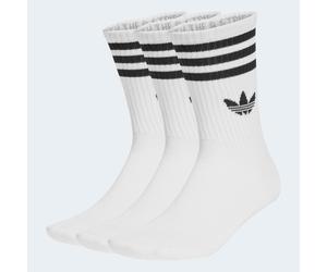 Sportsocken ADIDAS ORIGINALS "3-STREIFEN CREW 3ER-PACK", Herren, Gr. S (37/39), weiß (weiß, weiß, weiß), Obermaterial: 49% Baumwolle, 48% Polyester, 2% Elasthan, 1% sonstige Fasern, Socken Sportsocken