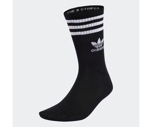 Sportsocken ADIDAS ORIGINALS "3 STRIP CRW 6PP", Herren, Gr. S (37/39), schwarz, Obermaterial: 52% Baumwolle, 44% Polyester, 3% Elasthan, 1% sonstige Fasern, Socken Sportsocken, für Laufen, 6er-Pack, m