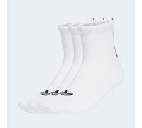 Sportsocken ADIDAS ORIGINALS "3S 1/4 SOCKS 3P", Herren, Gr. XL (46/48), weiß (weiß, weiß, weiß), Obermaterial: 60% Baumwolle, 37% Polyester, 2% Elasthan, 1% sonstige Fasern, Socken Sportsocken, für sp