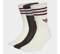 Sportsocken ADIDAS ORIGINALS "3S CREW S 3P", Damen, Gr. L (43/45), sanftes weiß, aurora coffee, sanftes weiß, Obermaterial: 49% Baumwolle, 48% Polyester, 2% Elasthan, 1% Polyamid, Socken Sportsocken,