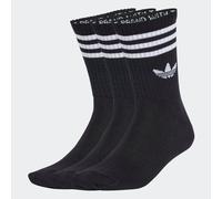 Sportsocken ADIDAS ORIGINALS "3S CREW S 3P", Herren, Gr. XL (46/48), schwarz (schwarz, schwarz, schwarz), Obermaterial: 49% Baumwolle, 48% Polyester, 2% Elasthan, 1% sonstige Fasern, Socken Sportsocke